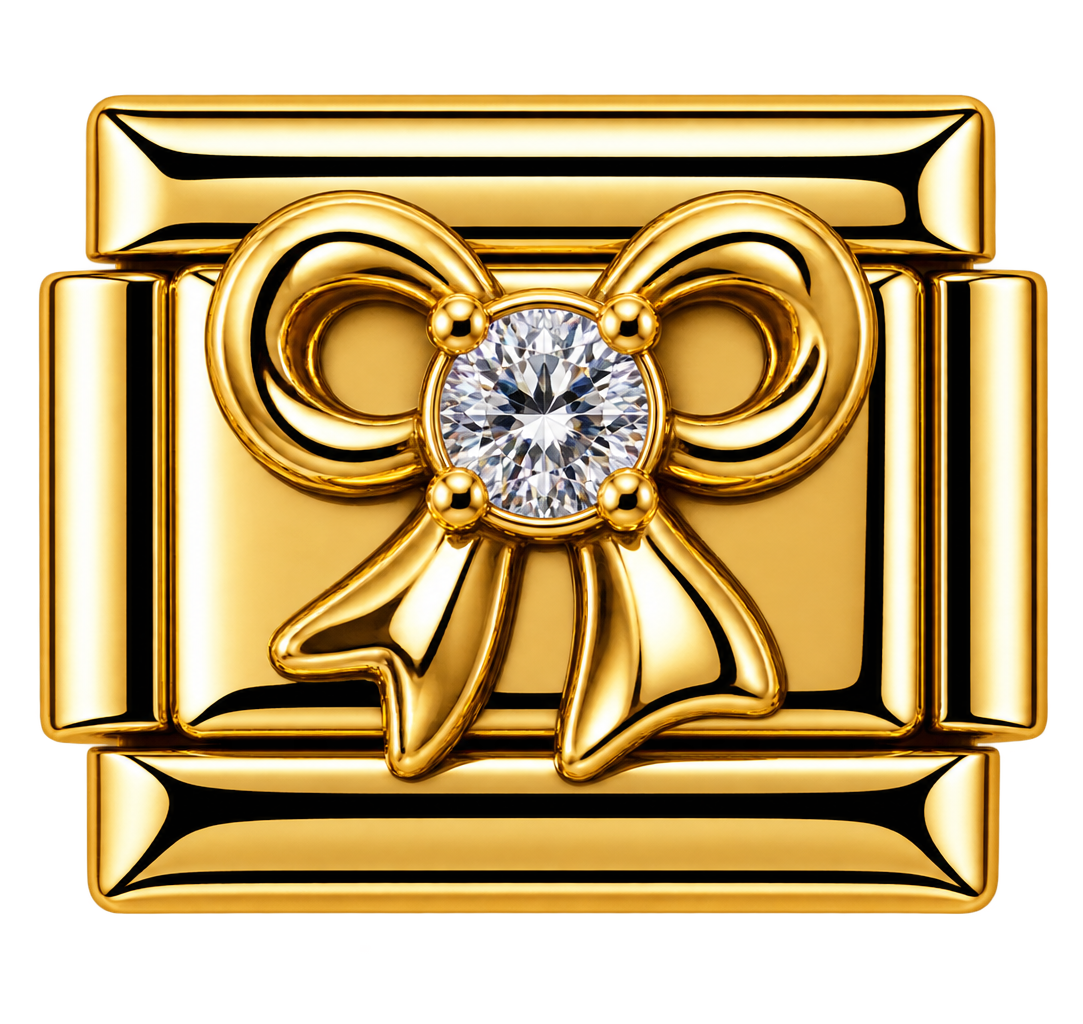 Gold Bow Charm