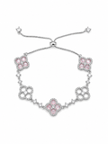 Bloom Bracelet Pink zilver