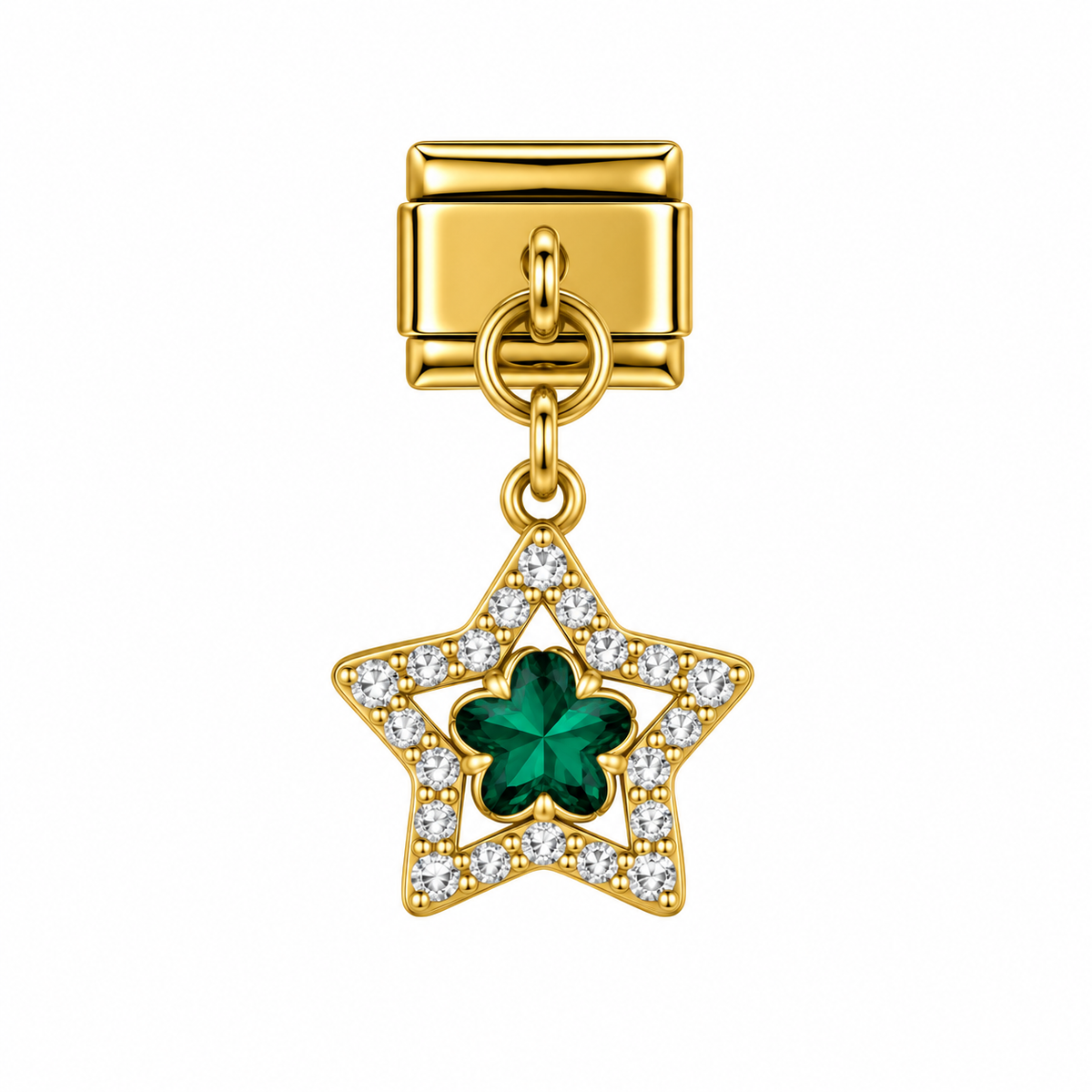Green Star Charm
