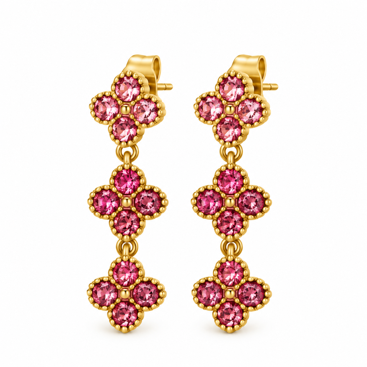 Elara Pink Oorbellen