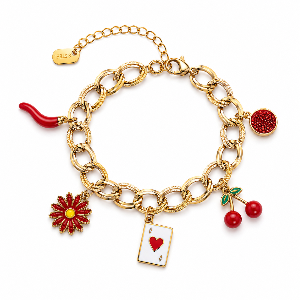 Cherry Charm Bracelet