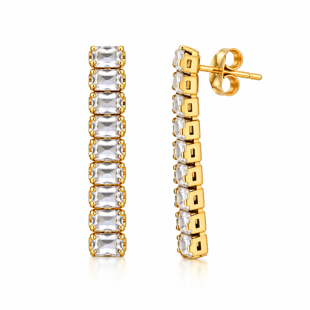 White Luxe Earrings