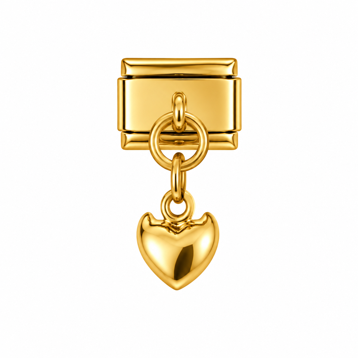 Baddie Heart Gold Charm