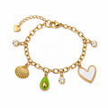 White Charm Bracelet