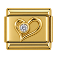 Dia Heart Charm