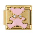 Pink Teddy Bear Charm