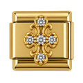 Crystal Cross Charm