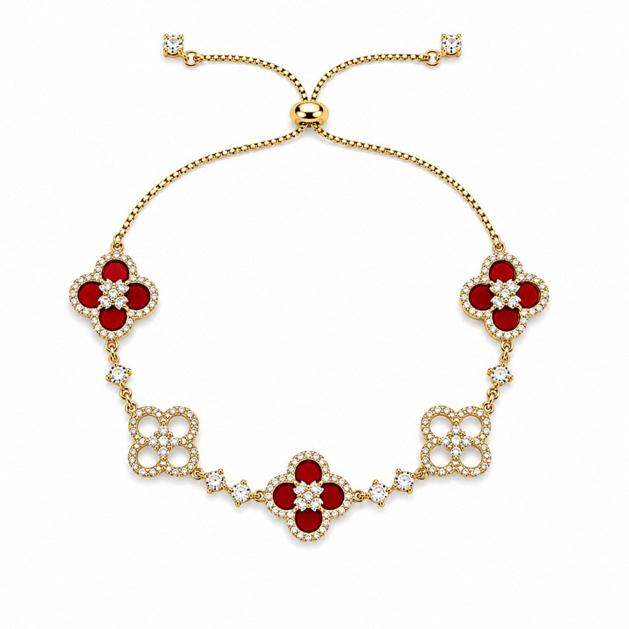Red Bloom Bracelet