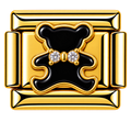 Black Teddy Charm