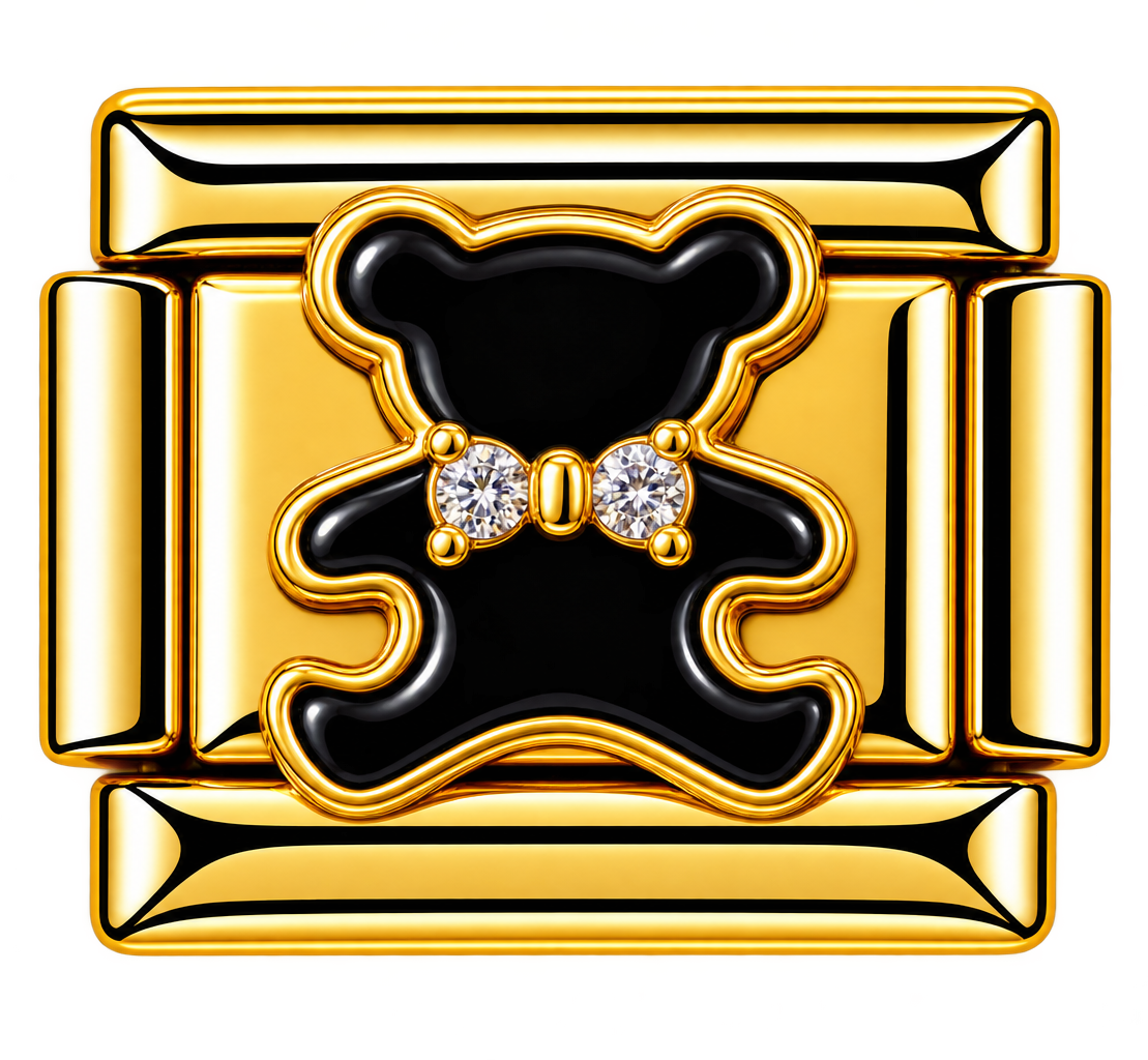 Black Teddy Charm