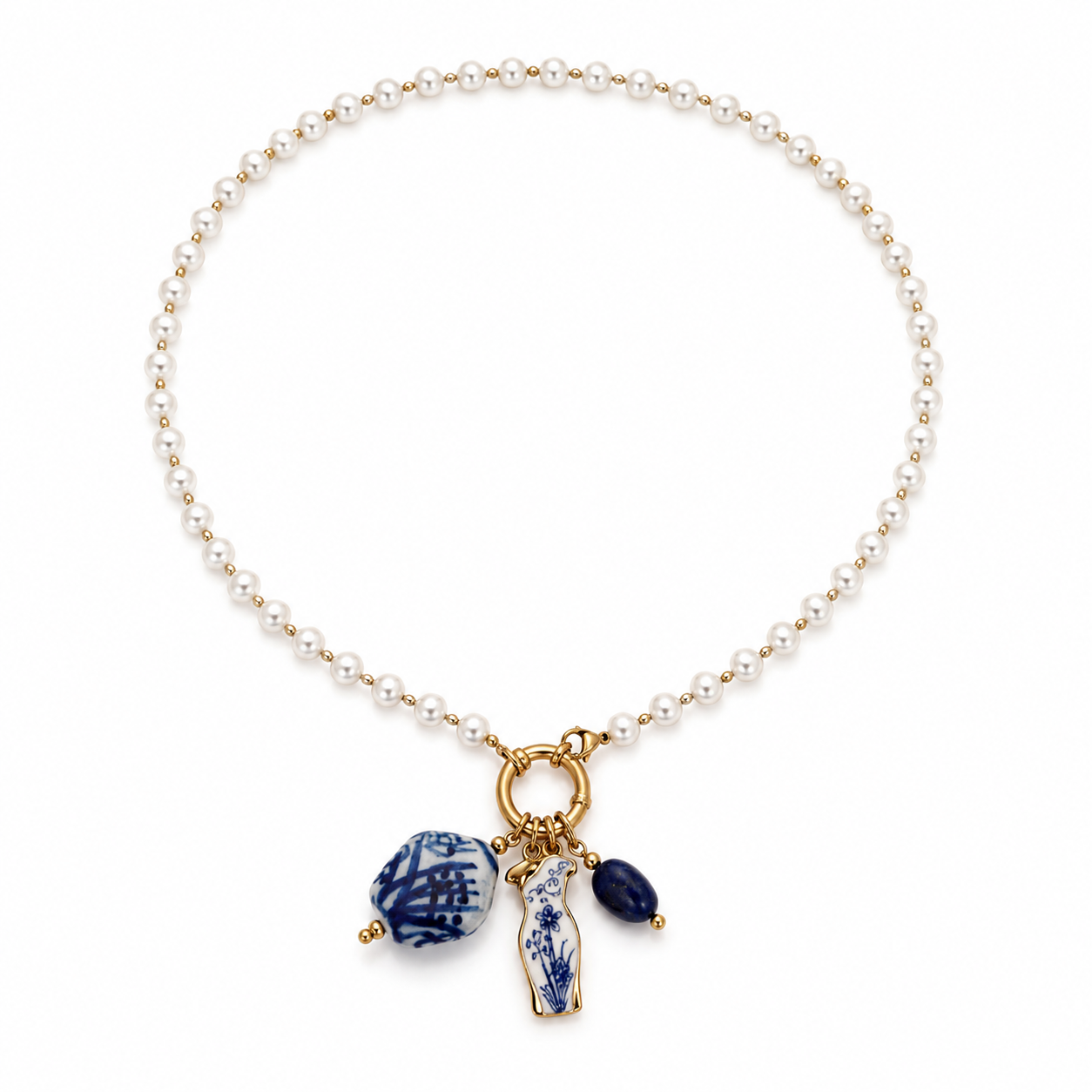 Pearl blue Necklace